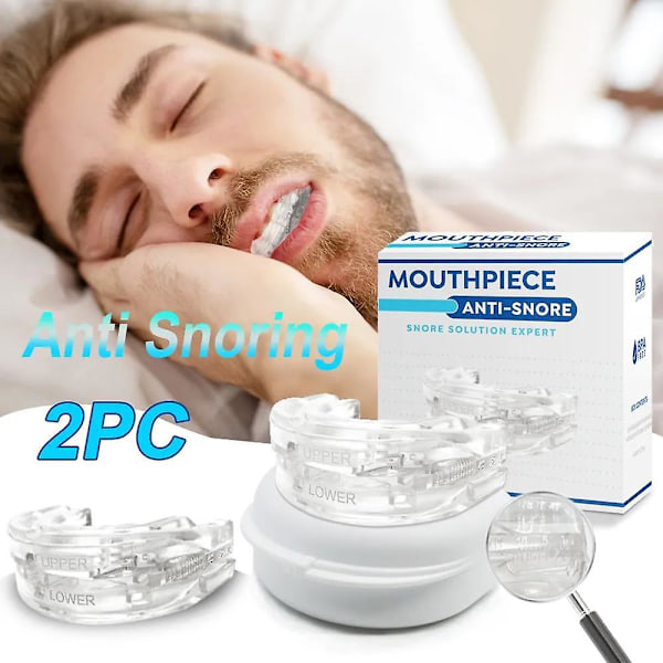 Anti Snarkning Munskydd Förbättra Sömnen Tänder Bruxism Sova Anti Snark och Apné Snarkningsenhet Munskydd För Att Stoppa Snarkning 3PCS 3PCS