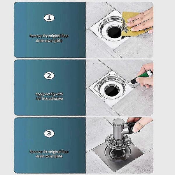(SC)[LLC]Washing Machine Bathroom Drain Cover, Floor Drain Pipe Connector Bend