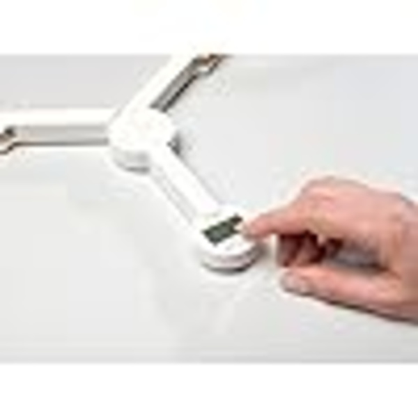 Joseph Joseph LCD Tri Scale – Køkken Digital Vægt, kompakt foldbar, pladsbesparende med batteri inkluderet, Hvid, 16 White