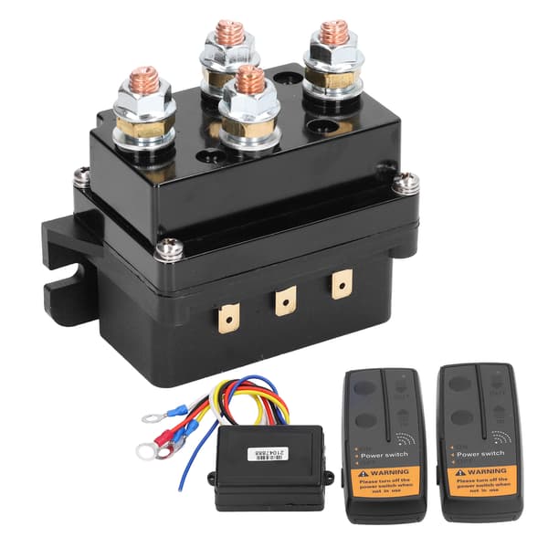 (SC)DC500A 12V Wireless Winch Remote Control Kit Winch Solenoid Relay for 8000lbs-12000lbs ATV UTV