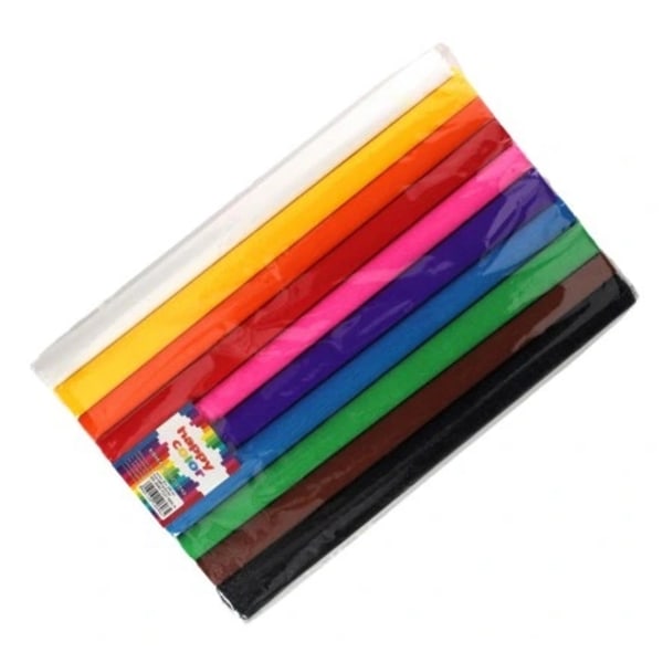 Brettbare Papirark 25x200 cm/ Assorterte Farger/ 10 stk 0.07