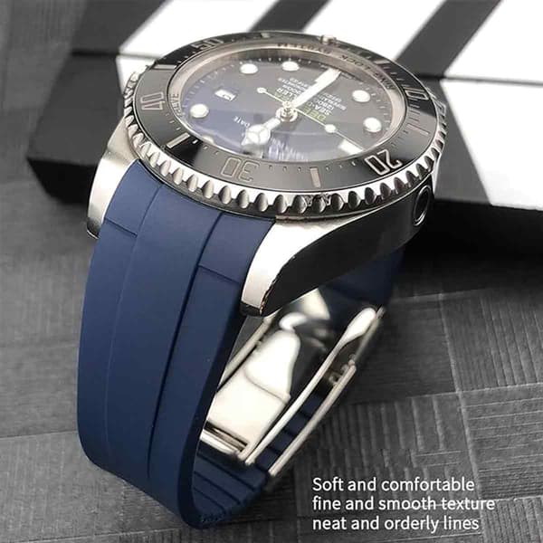 (SC) Watch strap - blue without buckle (note that watch buckle is required)