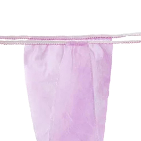100 kpl/setti Kertakäyttöiset pikkuhousut Vyötärönauha T-string Mukavat naisten hygieeniset T-string alushousut [YJD] Black