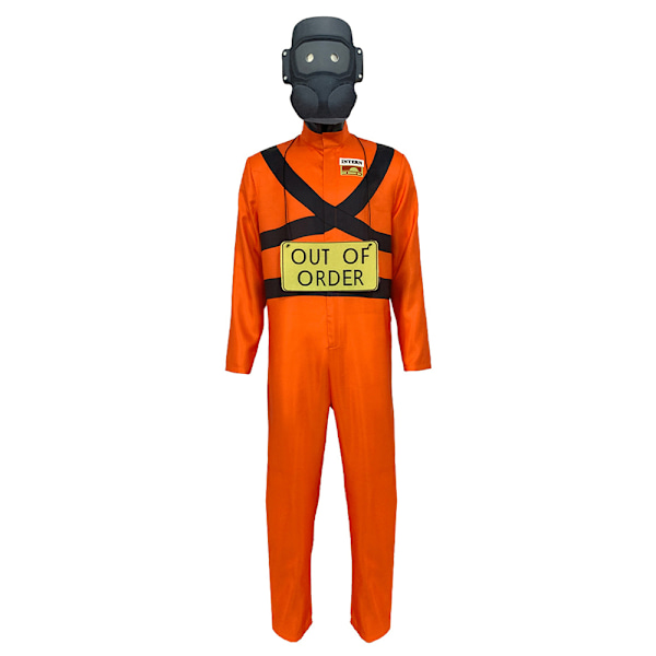 Lethal Company Cosplay Kostym Vuxen Hot Game Jumpsuit Maskeraddräkt Festkläder 190cm