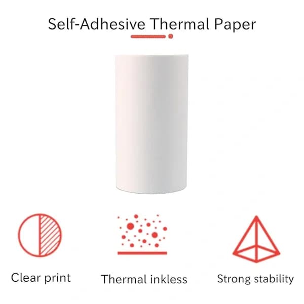 (SC) Printable Stickers - 57 x 30 mm for Printer, 12-pack