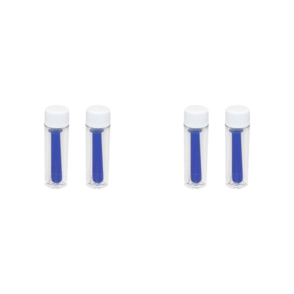 1/2/3/5 2x Silikoni Kosketuslinssien Asetin Mukava Ratkaisu Erä sininen 2PCS blue