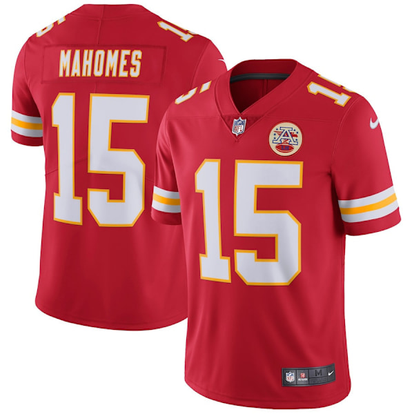 Kansas City Chiefs Jersey for Menn NFL Amerikansk Fotball Topp Sports T-skjorte AA A L