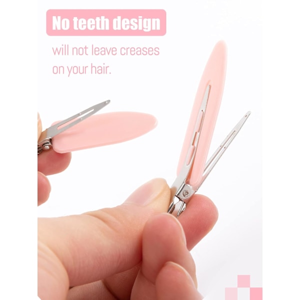 20 st No Bend hårklämmor, lockklämmor, No Crease hårklämmor för sminkapplicering