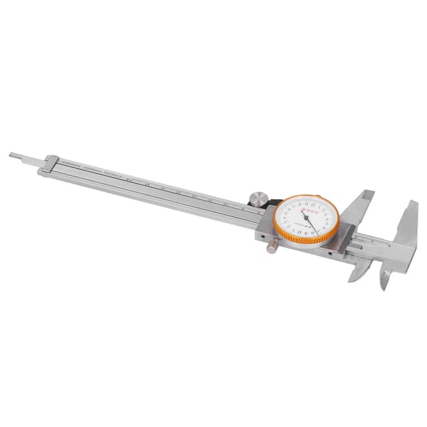 (SC) Dial Caliper Vernier 0.02 Dobbel Støtsikker Rustfritt Stål Manuelt Måleverktøy 0-150 mm