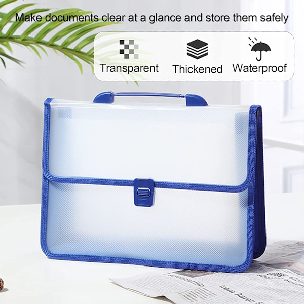 A4 plastikmappe, 3 transparente polypropylenmapper