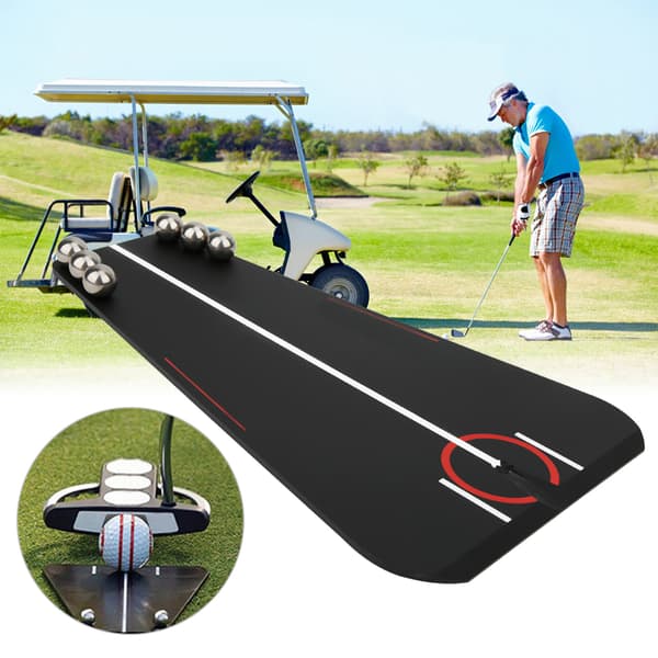 (SC)Golf Putting Training Aid Adjustment Training Aid Swing Trainer with Line for Indoor Outdoor Use