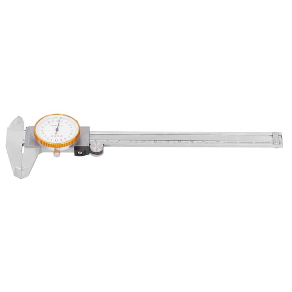 (SC) Dial Caliper Vernier 0.02 Dobbel Støtsikker Rustfritt Stål Manuelt Måleverktøy 0-150 mm