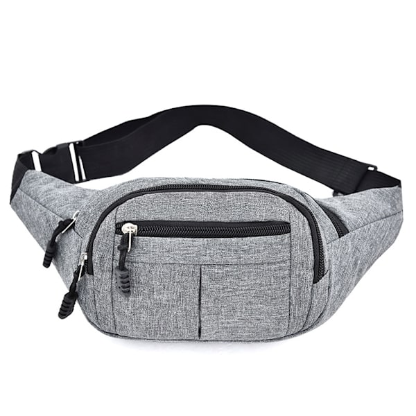 Vyötärölaukku Miehille ja Naisille, Fanny Pack, Lompakko, Rahavyö, Pieni Laukku light gray