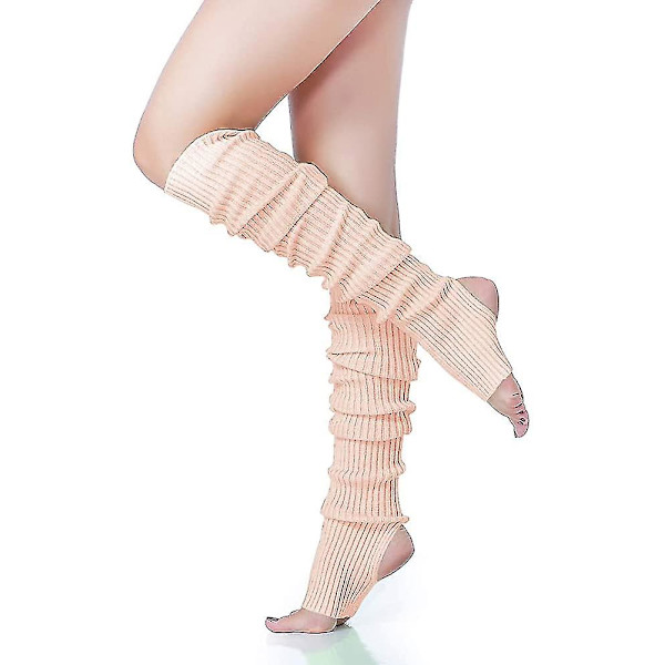 Pitkät säärisuojat, V28 Naiset Miehet 80-lukujuhlat Ribbed Dance Sports C05