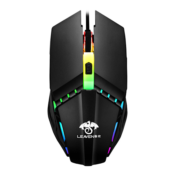Gaming Mus USB Kablet Computer Kontor E-Sports Lysende RGB Mekanisk