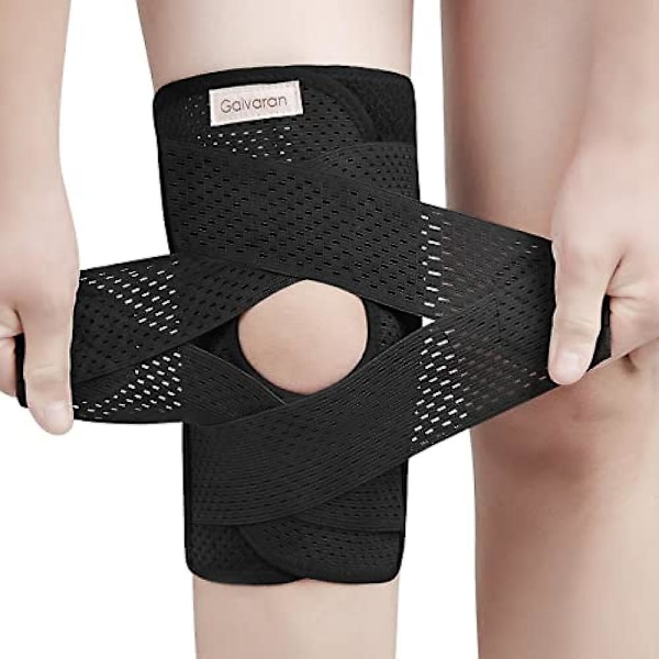 Galvaran Knee Brace with Side Stabilizers for Meniscus Tear Knee Pain Acl Mcl Arthritis Injuries Recovery Breathable Adjustable Knee Brace