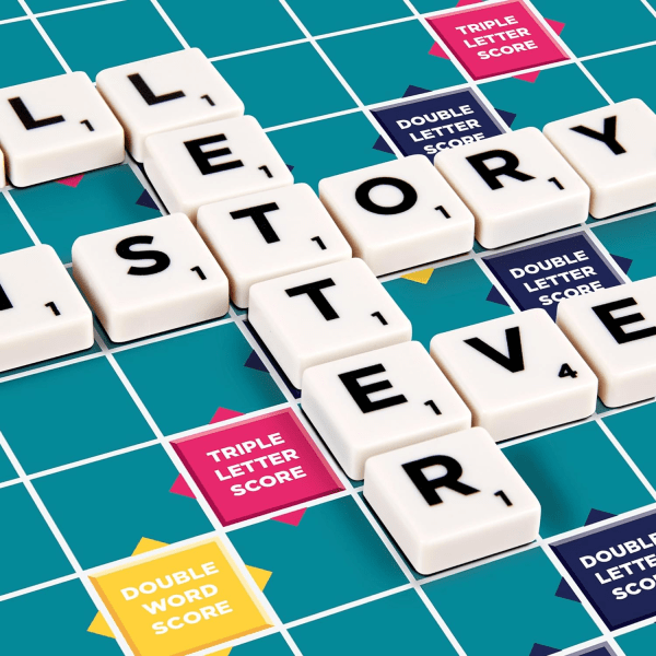 Klassisk Scrabble, Original Kryssord Brettspill, Familiebrettspill