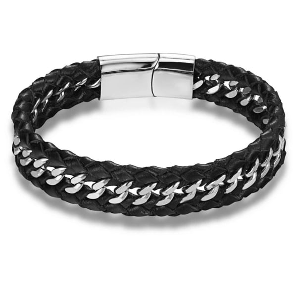 TG Snyggt läderarmband av hög kvalitet 21 cm