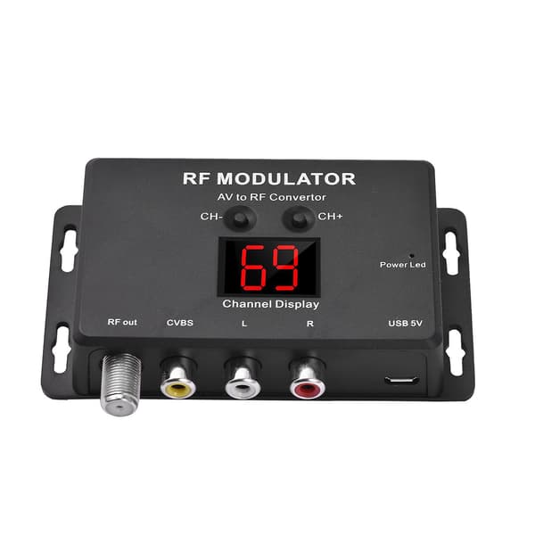 (SC)[KK] M60 RF-modulator AV til RF-omformer black