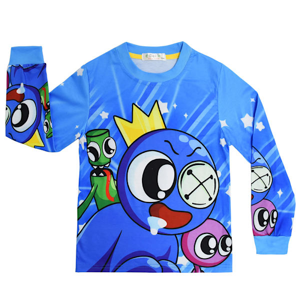 Rainbow Friends Pyjamas för flickor och pojkar 130cm