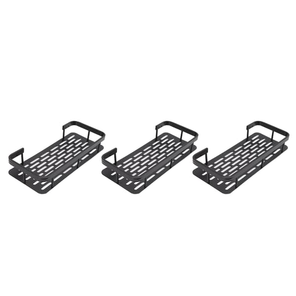 (SC)Shower Storage Shelf with Robust 3-Tier Design, Premium Aluminum Construction, Rustproof Shower Caddy for Organized Bathroom Essentials, No Drilling