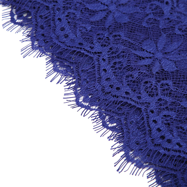 14,5 cm Polyester Silk Kläder Broderi Spets DIY Klänning Hantverk Tyg Kläder Dekoration Blå