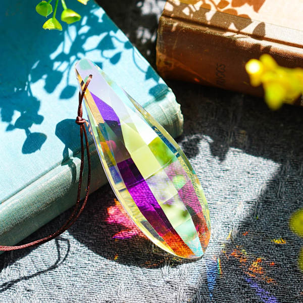 120 mm Värikäs Kristalli Aurinkokapteeni Prisma Riippuva Koriste Ikkunaan Sateenkaaren Tekijä Kristalli Prismat Riippuva Koti Puutarha Koriste