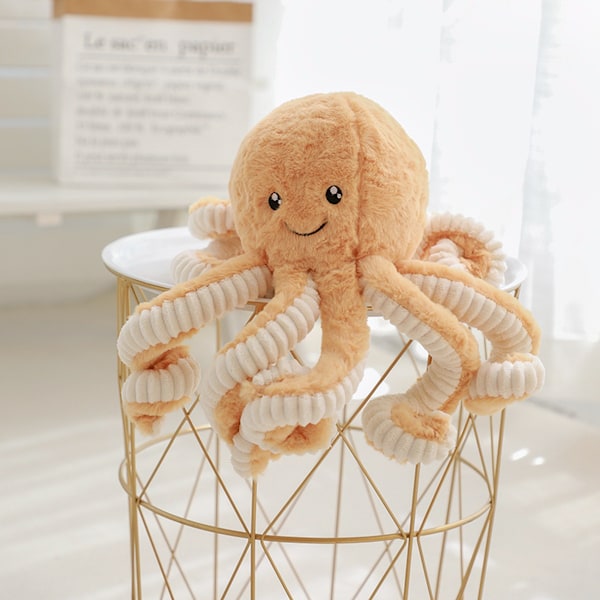 Bläckfiskdocka söt bläckfisk plyschleksak simulering havslevande djur docka bästsäljare Bläckfisk--Lila 18cm Octopus--Purple