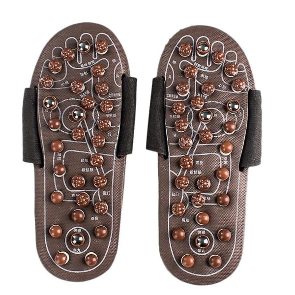 Akupressur Fodmassager Massage Slippers Zoneterapi Sandaler Lindrer Plantar Fasciitis Arthritis