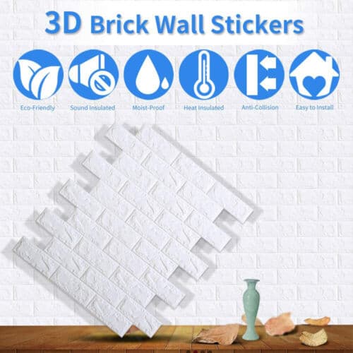 (SC)Innovative Interior Solution, Premium 3D Wall Panels, Self-Adhesive Design for Easy Installation, High-Quality Eco-Friendly XPE Foam