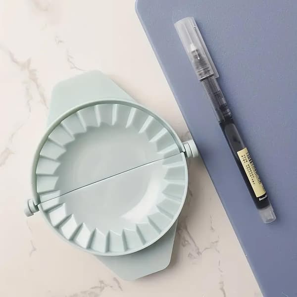 (SC) 2-i-1 Dumpling Maker Press, Dumpling Skin Maker Machine, Multifunktionell DIY Manuell Empanada Press, Blå (FMY) Blue