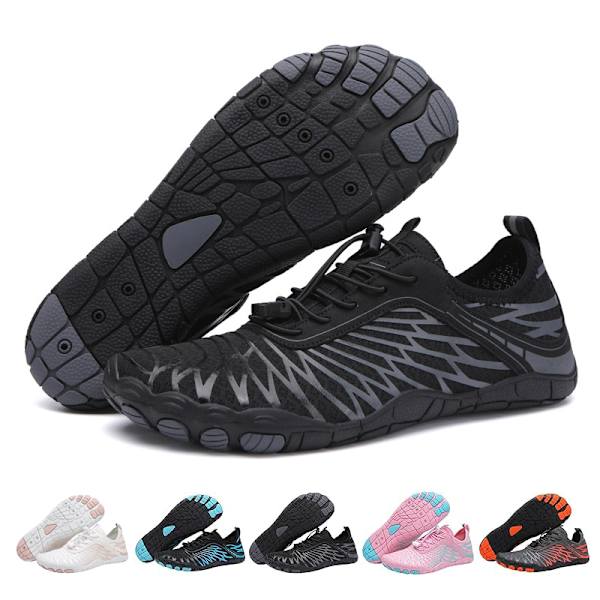 Lorax Pro Barefoot Sko til Mænd og Kvinder Vandresko, Anti-Slip Ride Strand Sko Sort Sort Black 45