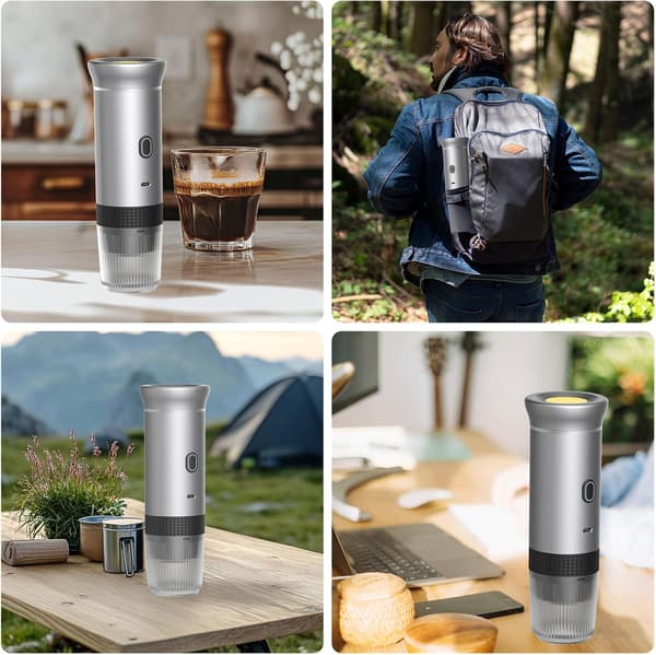 (SC)Portable Capsule Coffee Machine, Self-Heating USB-C Capsule Coffee Machine, Portable Electric Espresso Machine