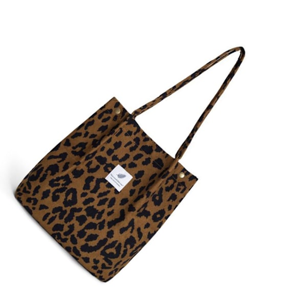 Håndtaske Stor Kapacitet Crossbody Taske med Skulderrem Leopard