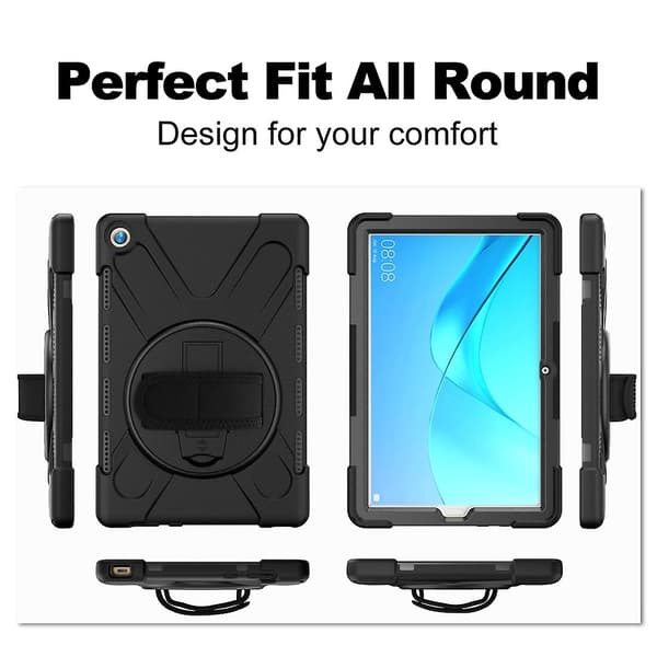 (SC)Fargerikt silikon + PC-deksel til Huawei MediaPad M5 10.8