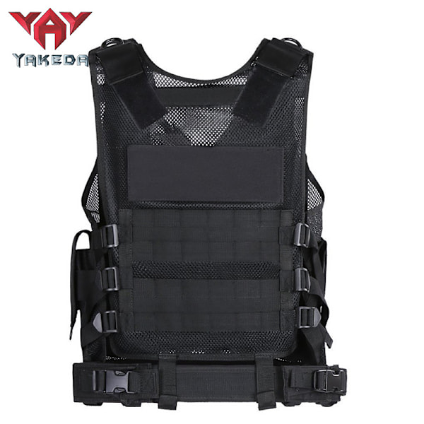 Utendørs Sommer Mesh Pustende Treningsvest Multifunksjonell Spesialstyrkevest Cs Felt Taktisk Vest Svart CP Average code (size adjustable) Black CP