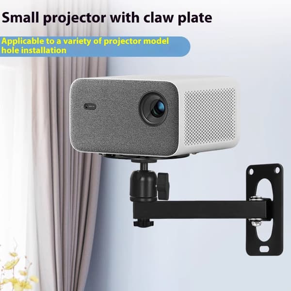 (SC)Foldable Projector Wall Mount with 5KG Load Capacity Dual Swivel Joints null - 80CM 1.2