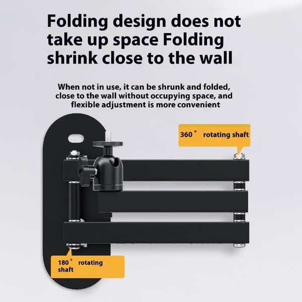 (SC)Foldable Projector Wall Mount with 5KG Load Capacity Dual Swivel Joints null - 80CM 1.2