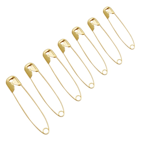 Mini Gyldne Sikkerhedsnåle, 22mm Små Kjolenåle, Rustfrit Stål Kunsthåndværk Pins, Små Piggede Pins til Tøjsyning (100 Stk, Guld)