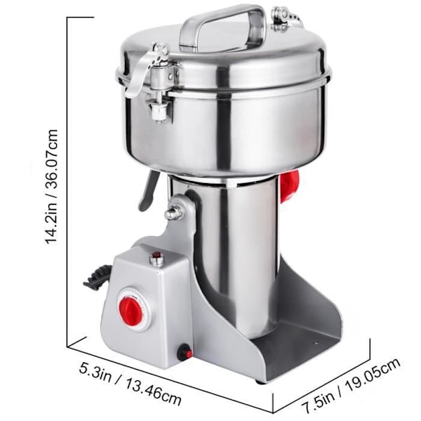 Elektrisk kaffekvern - VEVOR - Kvern i rustfritt stål - 1000 g