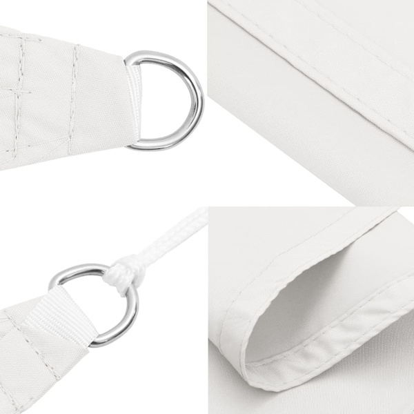 (SC)vidaXL Sun Shade Sail Oxford Fabric Rectangular 4x5 m White Vit white