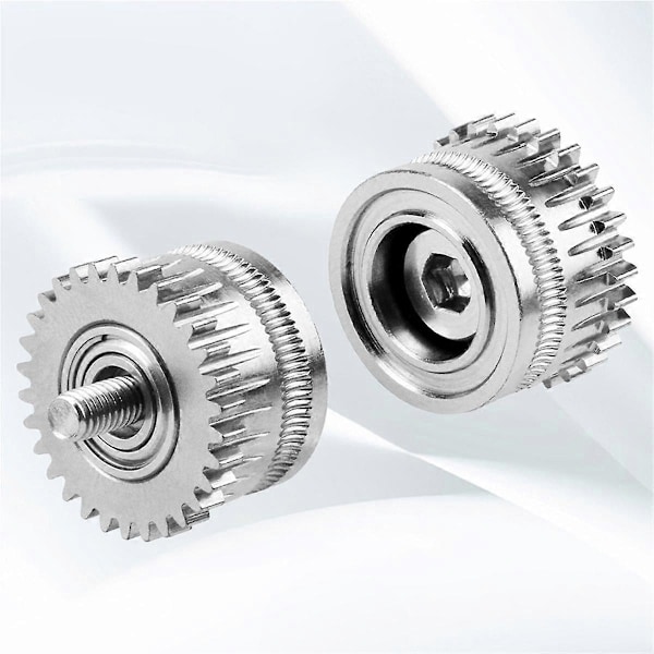 2 st för K1 K1C K1 Max Extruder Tillbehör Full Metall Filament Gear 3D-skrivartillbehör Två Kugghjul Extruderingskit
