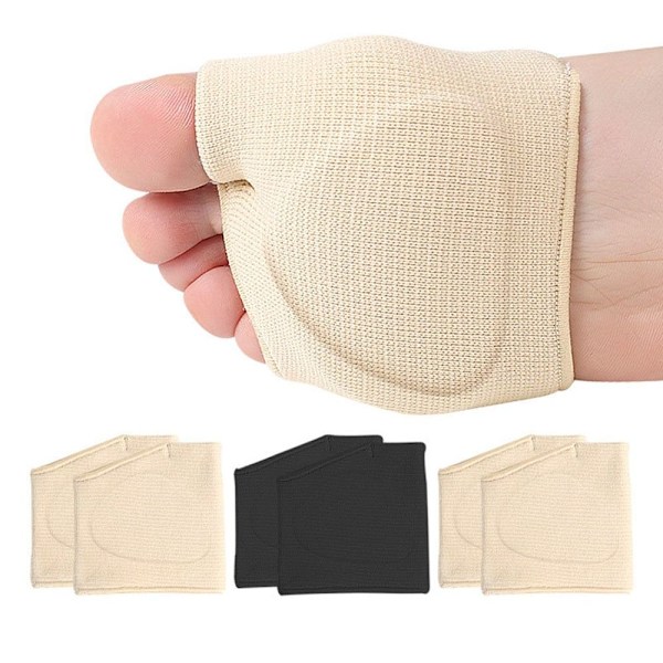 Metatarsal Sleeve Pads Gel Pads SORT L Sort L Black