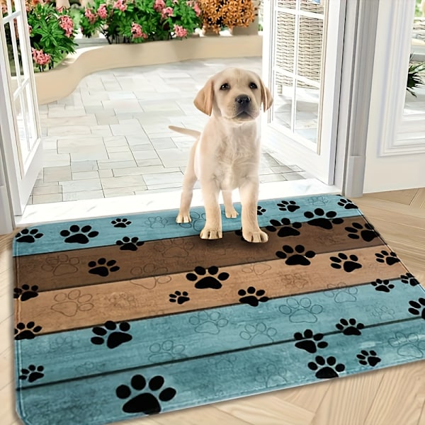 1 st Ultraabsorberande Dörrmatta för Hundtassar - Stilfull Entrématta för Smutsiga Tassar, Snabbtorkande, Halkfri Sovfilt, Perfekt för Livliga Husdjurshem 40×60cm