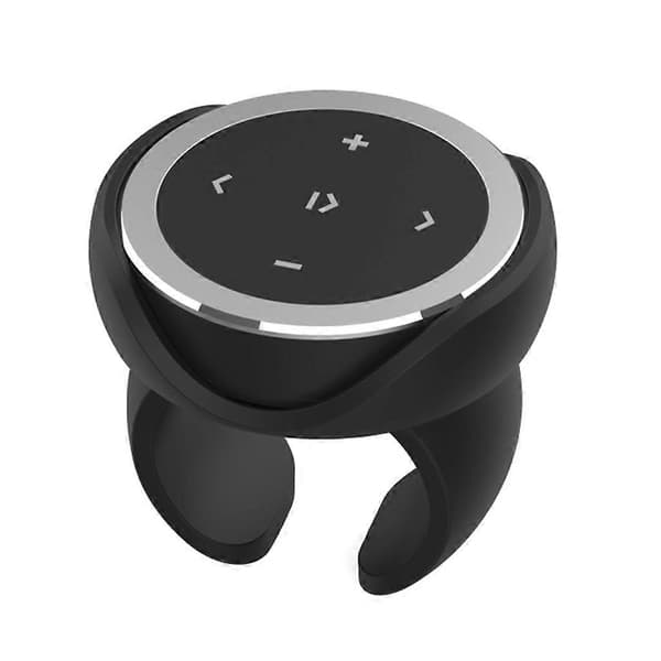 [SC] Wireless Remote Control Waterproof Car Steering Wheel Music Playback Remote Control Bluetooth Media Button for IOS Android Silver