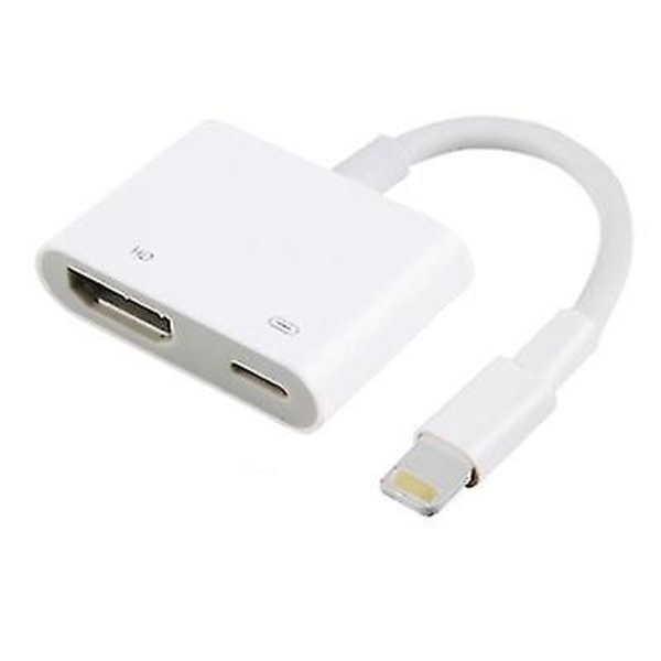 Lightning till HDMI-kabel för samma skärm, stödjer iOS 12/13