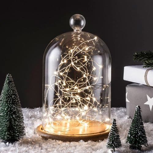(SC)50 LED Micro Fairy Lights Warm White Battery Operated