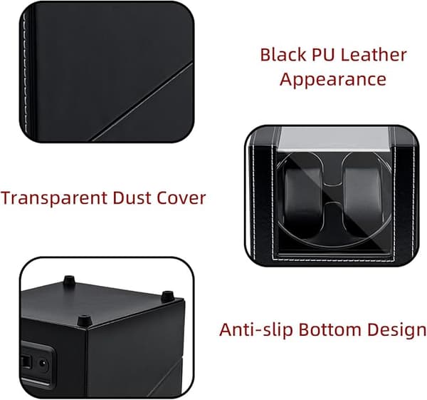 [SC]2026 New Modis Double Automatic Watch Winder Box, Automatic Watch Display Storage Rotating Wristwatch Box