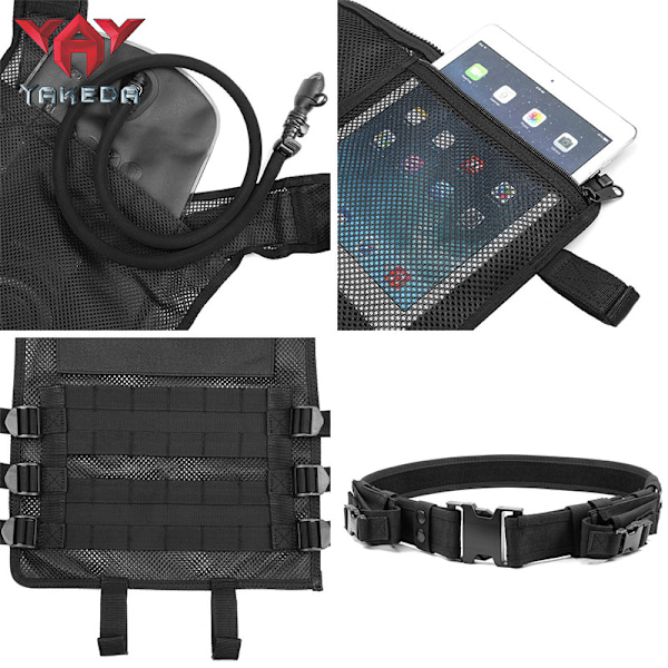 Ulkoiluun sopiva kesäinen verkkokangas, hengittävä treeniliivi, monitoiminen erikoisjoukkojen liivi, Cs-kenttä taktinen liivi, harmaa Average code (size adjustable) Grey