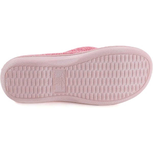 Dam Memory Foam Spa Tofflor Flip Flops Mysiga Inomhus Tofflor, Dam Sommar Lätta Öppna Tå Hustomtöpplor Pink 44-45